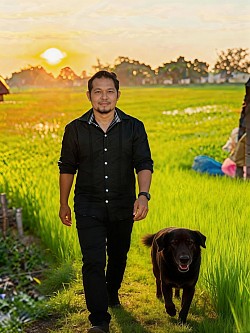 ทุ่งนาเขียวขจี